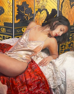 Ginny Page 2023 - Unfold - 77 x 89 cm - Oil on Panel